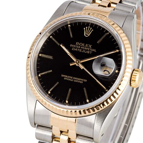 rolex datejust 16233 black dial